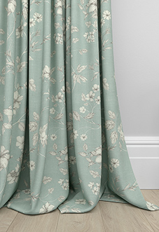 Etched Vine, Eau de Nil - Made to Measure Curtains